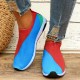 Women's Colorbloack Sock Shoes, Breathable Knit Slip On Low Top Walking Sneakers, Casual Outdoor Trainers Women's Colorbloack Sock Shoes, Breathable Knit Slip On Low Top Walking Sneakers, Casual Outdoor Trainers