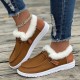 Winter Plush Lined Sneakers, Cozy & Warm Round Toe Flat Shoes, Winter Outdoor Walking Shoes Winter Plush Lined Sneakers, Cozy & Warm Round Toe Flat Shoes, Winter Outdoor Walking Shoes